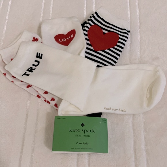 Kate Spade NY 3 Pairs One Size Socks Various Style & Colors - Picture 10 of 15